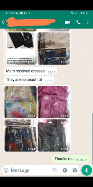 Received the Dresses, They are so beautiful -Reviewed on 25th SEP 2022