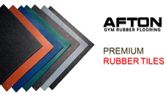 Afton Powder Premium Rubber Tiles for Gyms