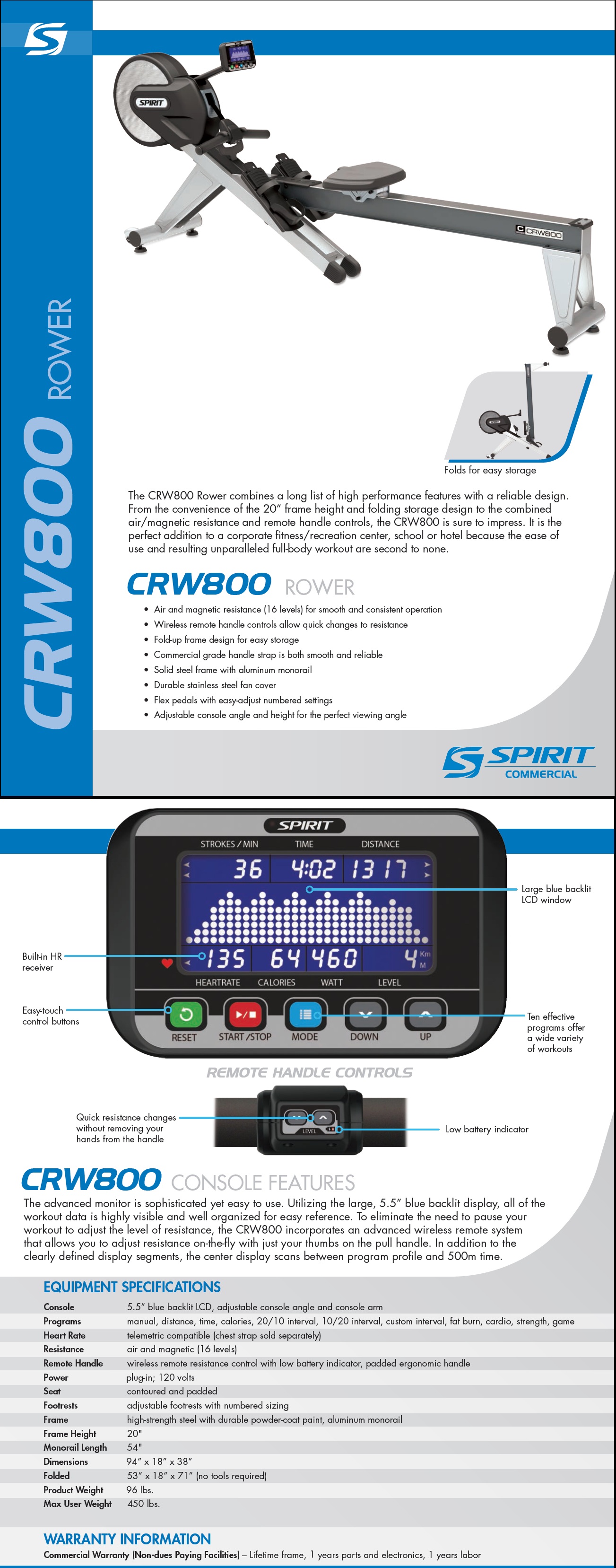 CRW800 Rower