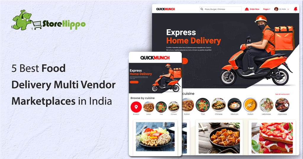 Top 5 Food Delivery Multi Vendor Marketplaces in India