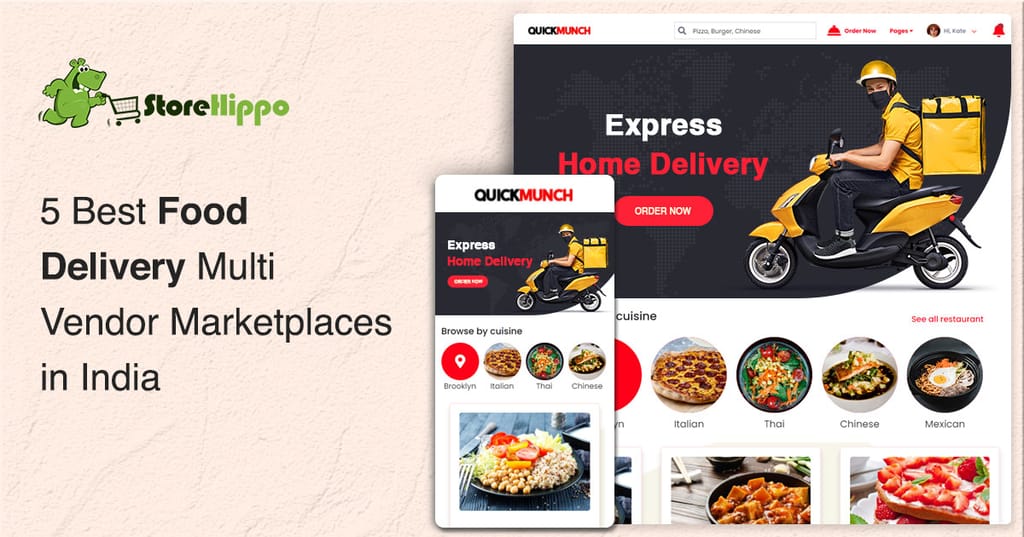 Top 5 Food Delivery Multi Vendor Marketplaces in India