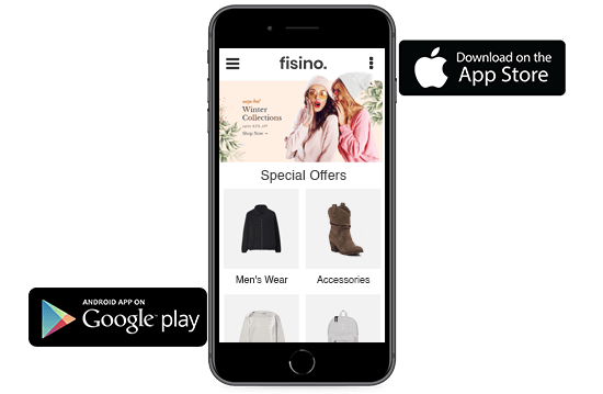 Android and iOS mobile apps for an online fashion store, built using StoreHippo ecommerce platform