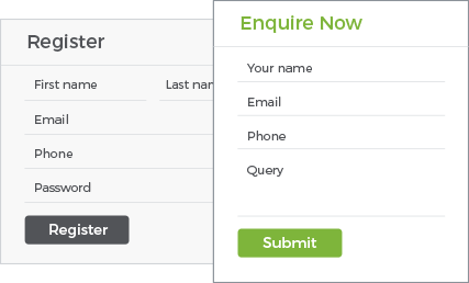 Form builder feature of StoreHippo showing the option to create custom forms.
