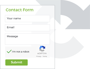 Form builder feature of StoreHippo showing the option to add captcha in forms.