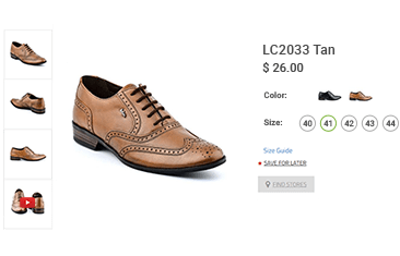 Product management software of StoreHippo powered footwear website showing multiple images and video of shoes.