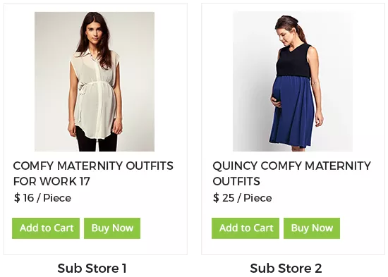 Create multiple sub-stores for maternity apparel online business using StoreHippo ecommerce platform.