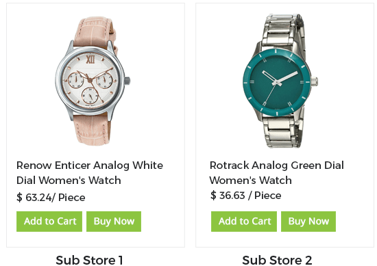 StoreHippo ecommerce platform powers multi-vendor & multi-store ecommerce solution for  ladies watches.