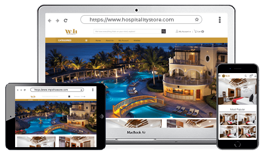 Device optimised online hospitality services store designed using 100+ proffessional themes offered by StoreHippo