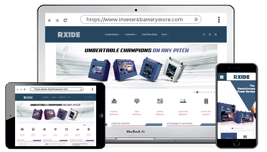 Multi-device optimised online inverter & battery store designed using 100+ proffessional themes offered by StoreHippo