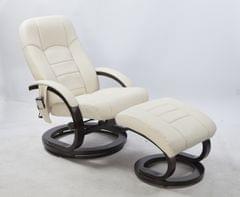PU Leather Massage Chair Recliner Ottoman Lounge Remote