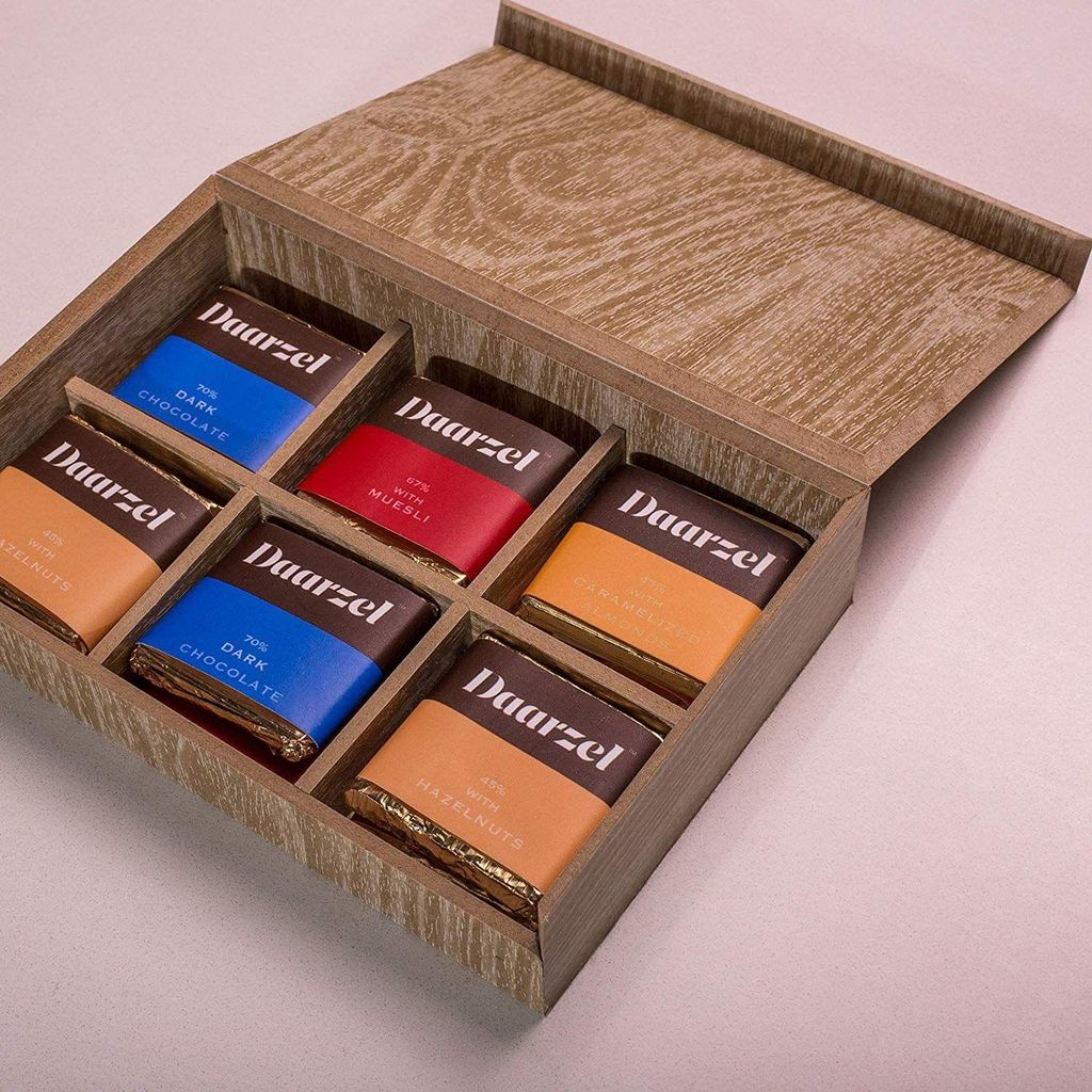 Daarzel Mini Squares - Assorted Vegan Mild Dark Chocolates