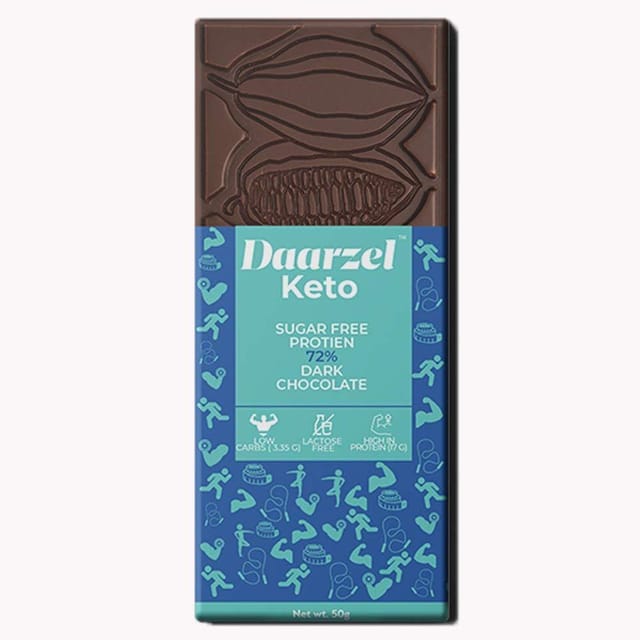 Daarzel Keto 72% Dark Chocolate Sugarfree