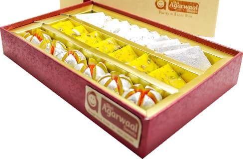 Signature Gift Box - Assorted Milk Sweets, Kaju Sweets and Dry Fruit Sweets