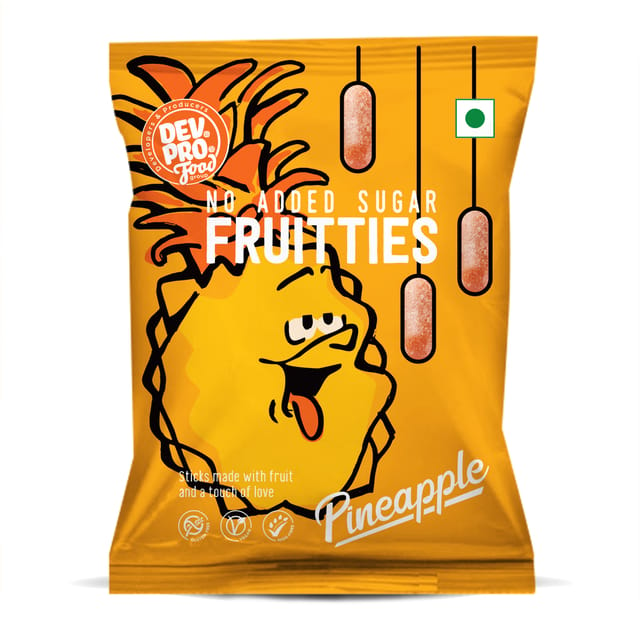 Dev. Pro. No Added Sugar Frutties Pineapple (Pack of 12)