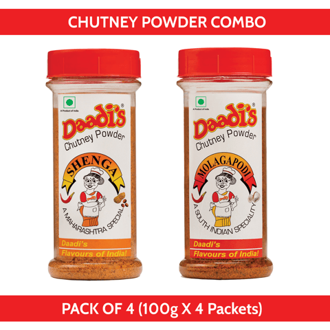 Chutney Powder 100g (PACK OF 4) (SHENGA & MOLAGAPODI)