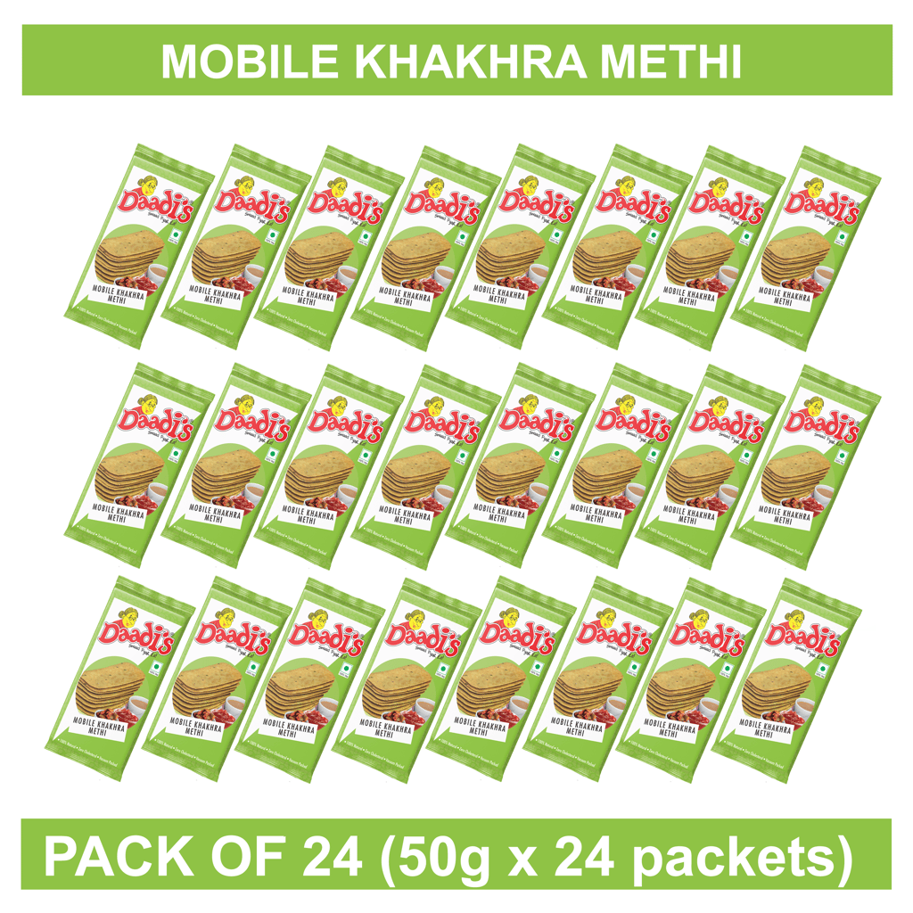 Mobile Khakhra Methi 50g (Pack Of 24)