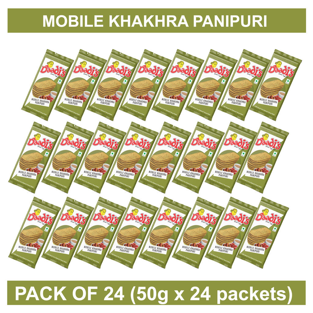 Mobile Khakhra Pani Puri 50g (Pack Of 24)