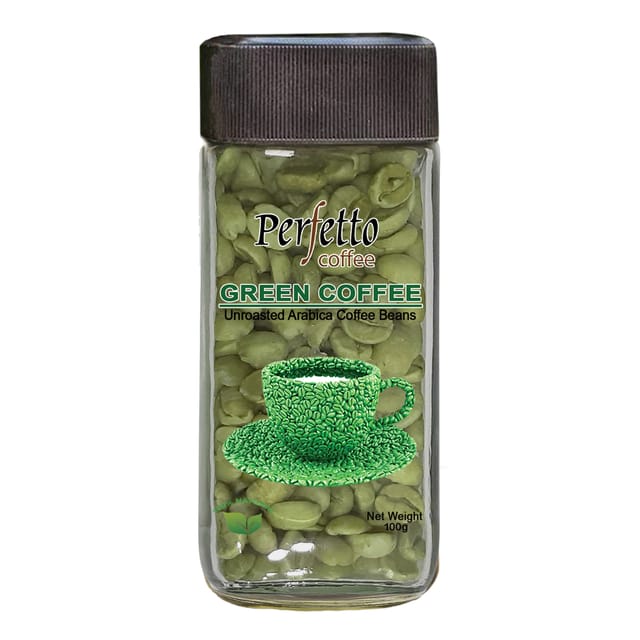 Green Coffee Beans 100g Jar - Perfetto