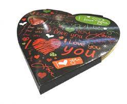 Heart Shape Chocolate Box (Black)