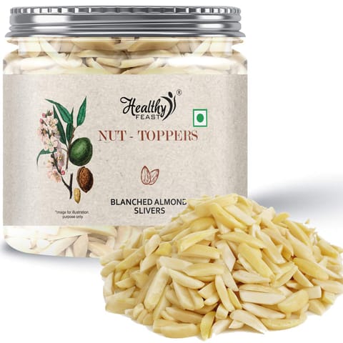 California Blanched Almond Slivers Without Skin| Nut Toppers | Slivered Almonds For Cake, Sweets