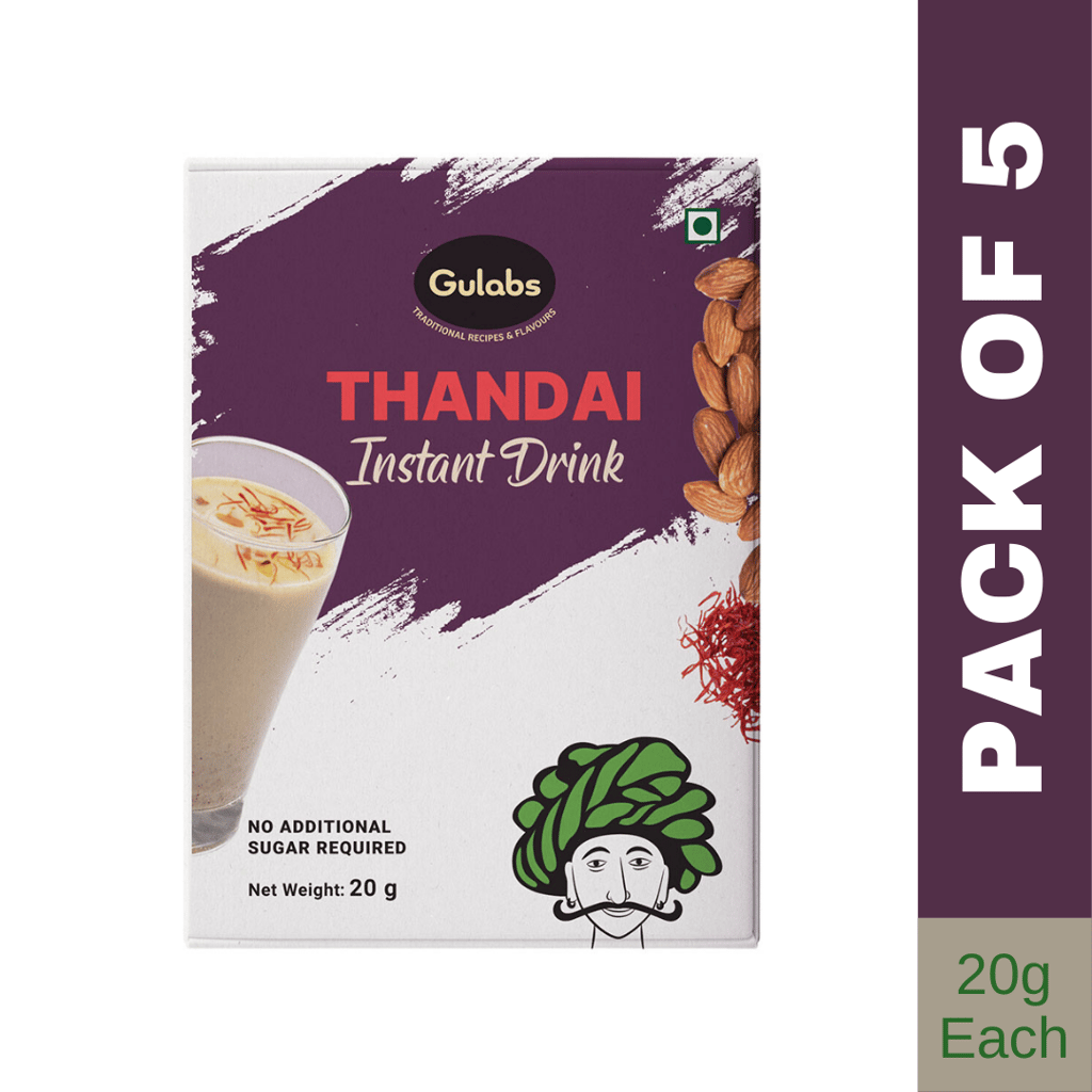 Gulabs Thandai - Instant Drink Powder (Pack of 5)