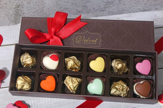 Lovely Heart Chocolate Box