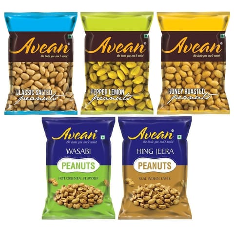 Flavoured Peanuts Combo Pack of 5