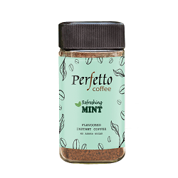 Mint Flavoured Instant Coffee - Perfetto Special Box of 1 Jar