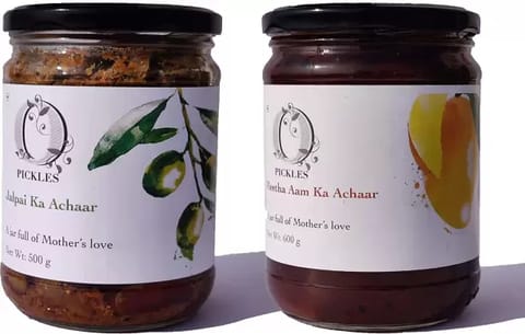 Indian Olive Pickle And Sweet Mango Pickle Combo