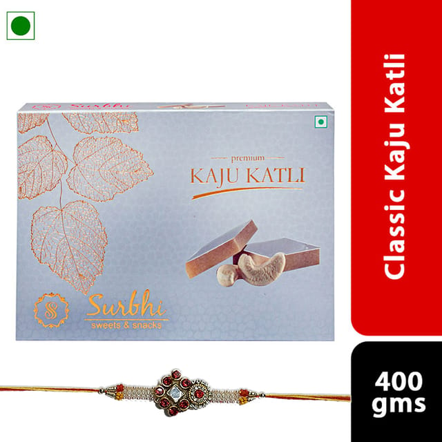 Classic Kaju Katli With Premium Rakhi