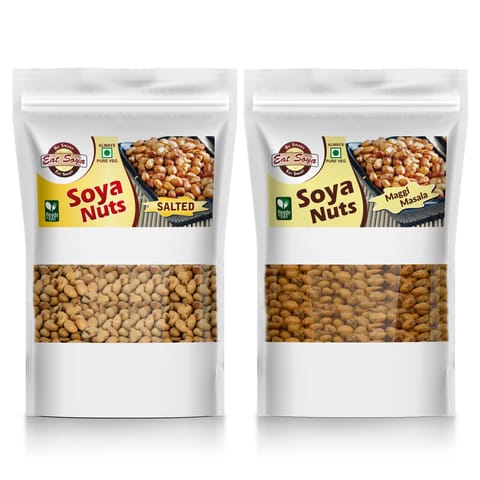 Soya Nuts - Salted And Maggi Masala Combo