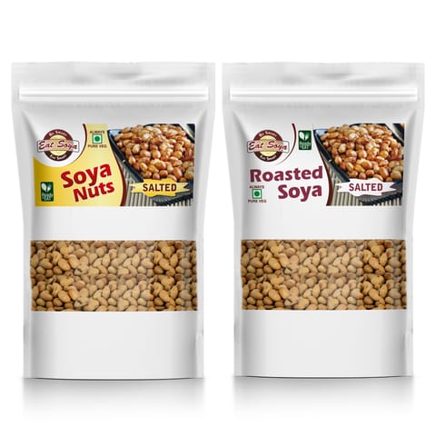 Roasted Soybean - Salted And Soya Nuts - Salted Combo