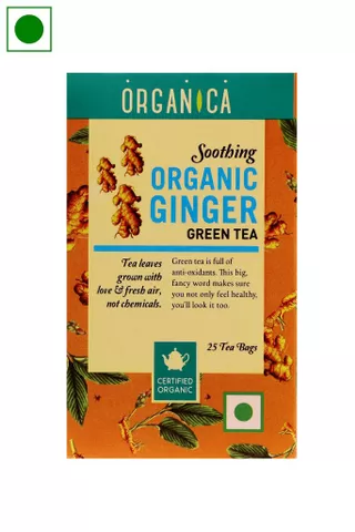 Organic Ginger Green Tea Bag