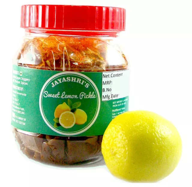 Sweet Lemon Homemade Pickle