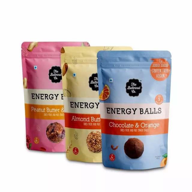 Dried Fruit Energy Balls - Variety Box (Box of 6 x 48g)
