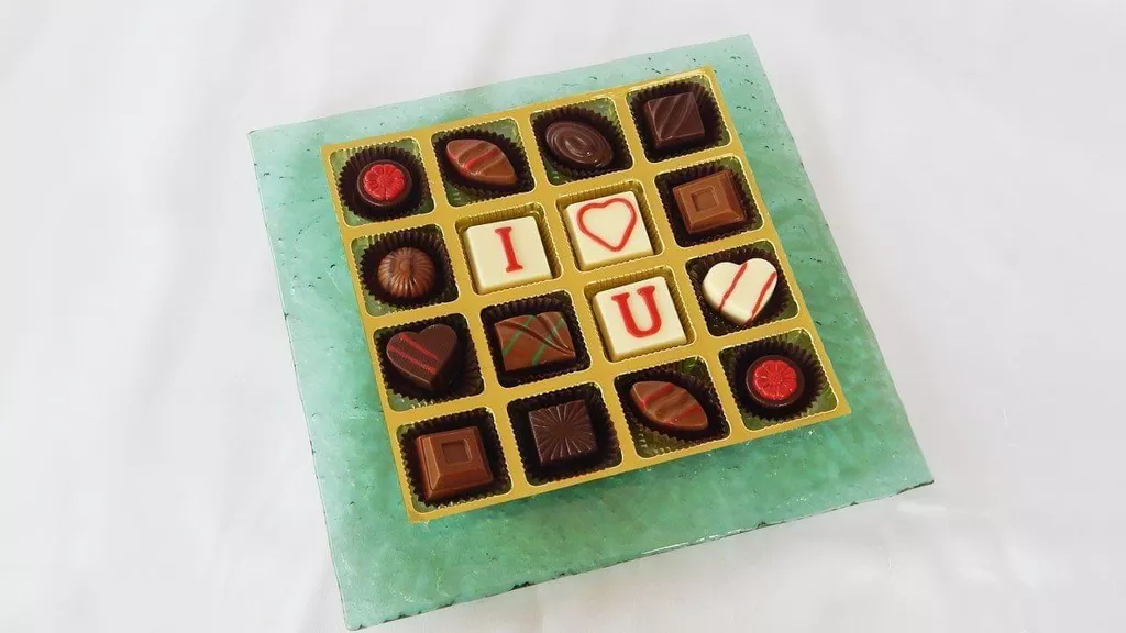 I Love You Valentine Chocolate Platter
