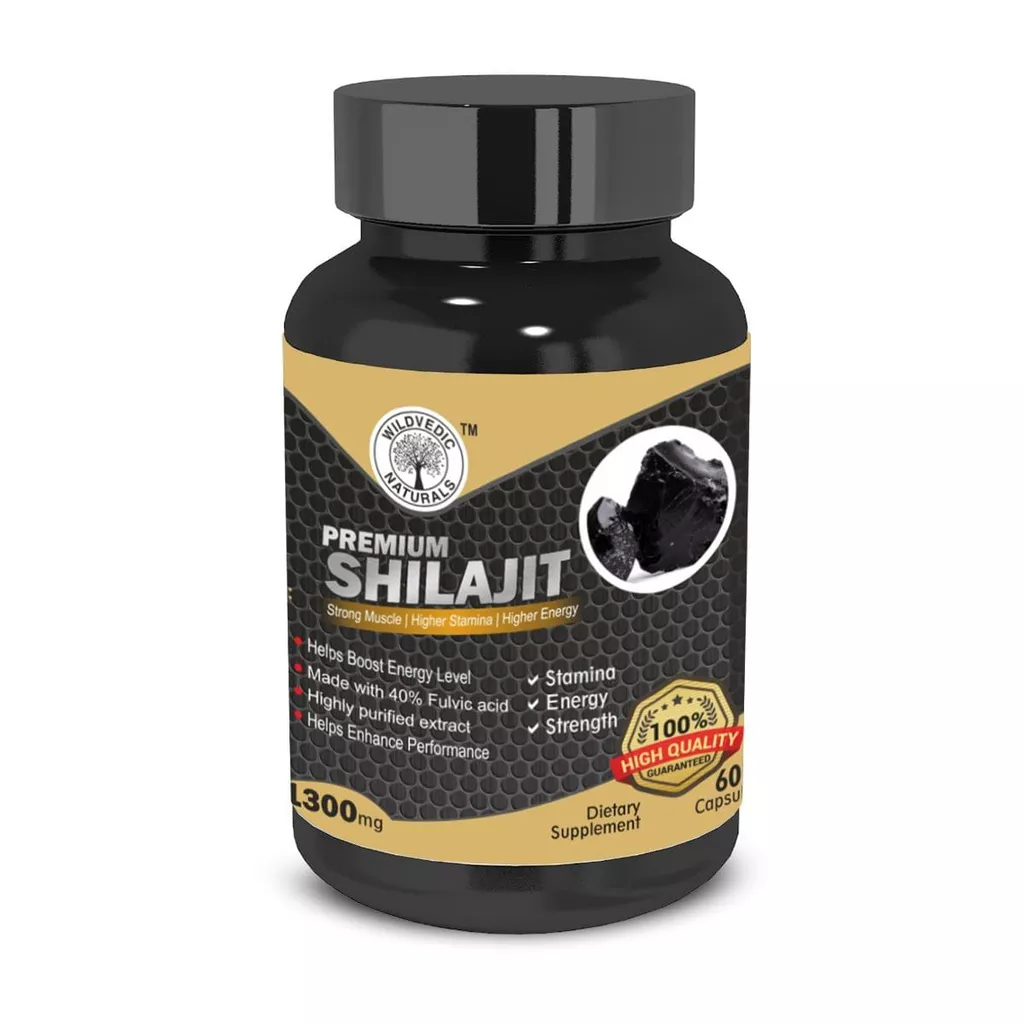 Shilajit with Ashwagandha Capsules 40% Fulvic Acid