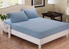 Park Avenue 1000 Thread Count Cotton Blend Combo Set Double Bed - Blue Fog