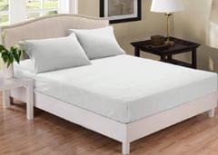 (QUEEN) Park Avenue 1000 Thread Count Cotton Blend Combo Set Bed - White