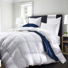 (SINGLE)Royal Comfort Quilt 50% Duck Down 50% Duck Feather 233TC Cotton Pure Soft Duvet - Single - White