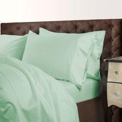 (KING)Royal Comfort 1000 Thread Count Cotton Blend Quilt Cover Set Premium Hotel Grade - King - Green Mist
