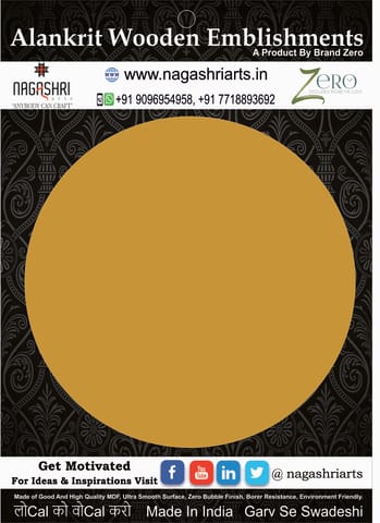Brand Zero MDF Circle Plaques - Select Your Preference Of Size & Thickness