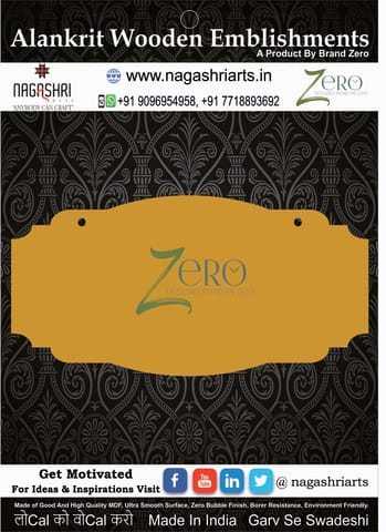 Brand Zero MDF Designer Name Plate BZDNP013