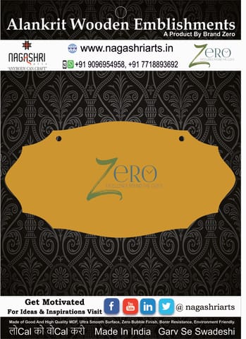 Brand Zero MDF Designer Name Plate BZDNP014