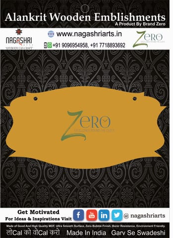 Brand Zero MDF Designer Name Plate BZDNP018