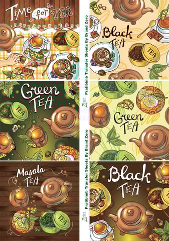 Brand Zero Pratibimb Transfer Sheets - Tea Lovers Brand Zero Pratibimb Transfer Sheets - Tea Lovers