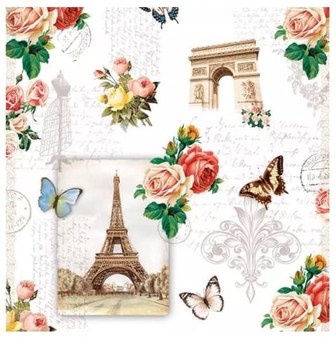 Decoupage Napkin / Tissue papers - Eiffel