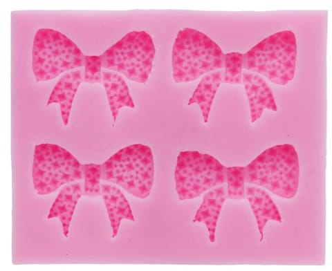 Silicon Mould - Doted Bow Design 20