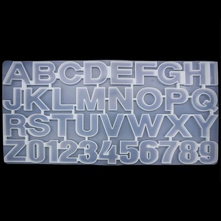 Brand Zero Silicon Mould - Alphabets A to Z And Numbers 0 to 9