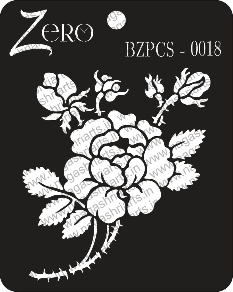 Brand Zero Pratibimb Craft Stencil - Code: BZPCS-0018 - Select Your Preferred Size